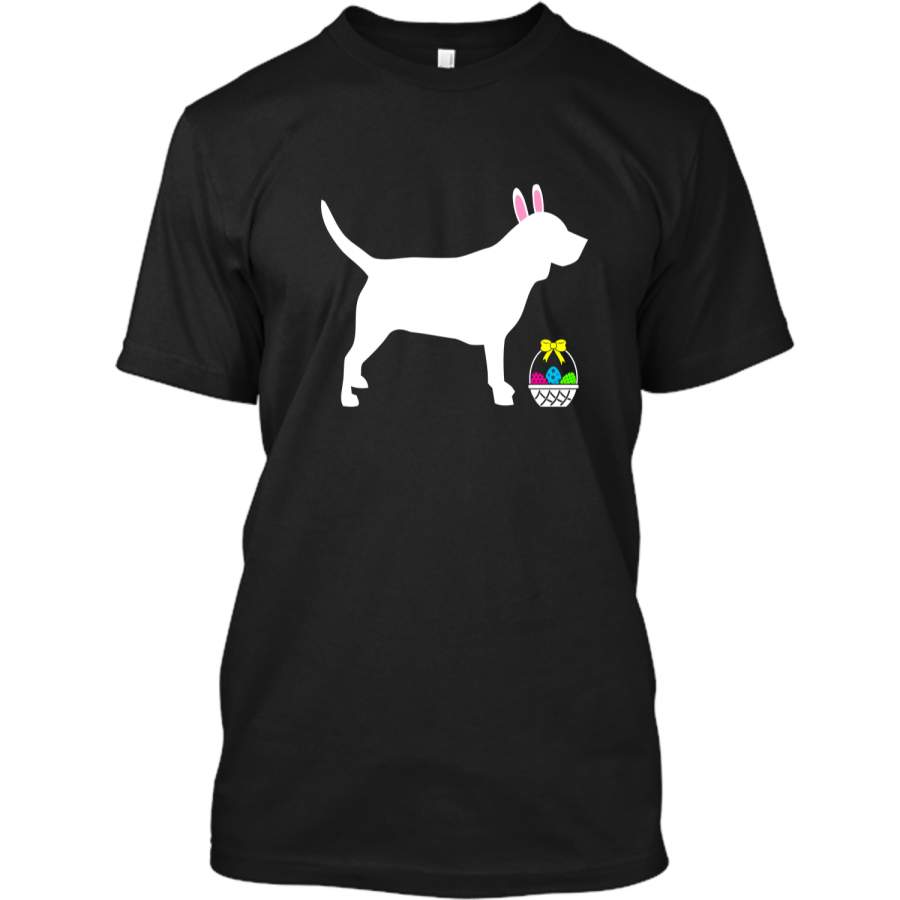 Beagle Easter Bunny Dog Silhouette T-Shirt Custom Ultra Cotton