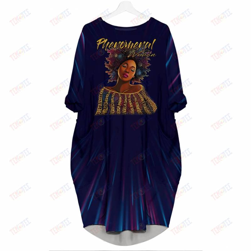 Temotee African Dress 32 – Phenomenal Women 3D Dress For Melanin Women Afro Girl Shirt African American Woman Gift Idea TMT5796