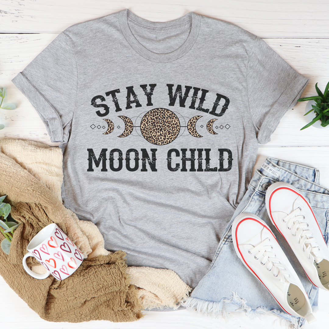 Stay Wild Moon Child Leopard Tee