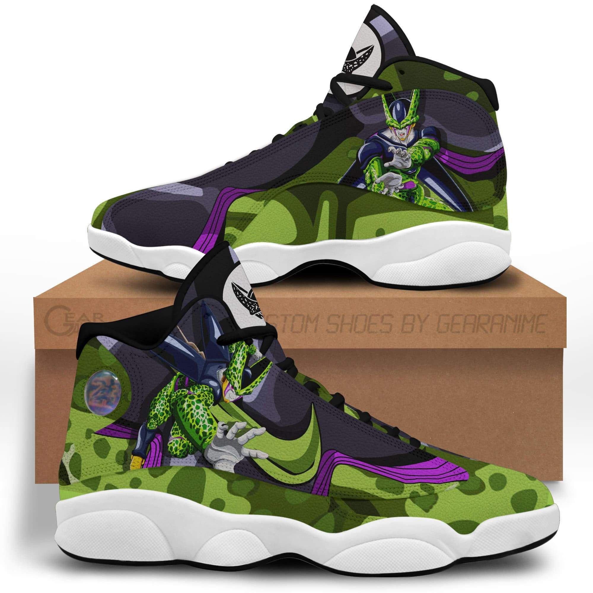 Dragon Ball Cell Shoes Fighting Custom Anime Sneakers JD13