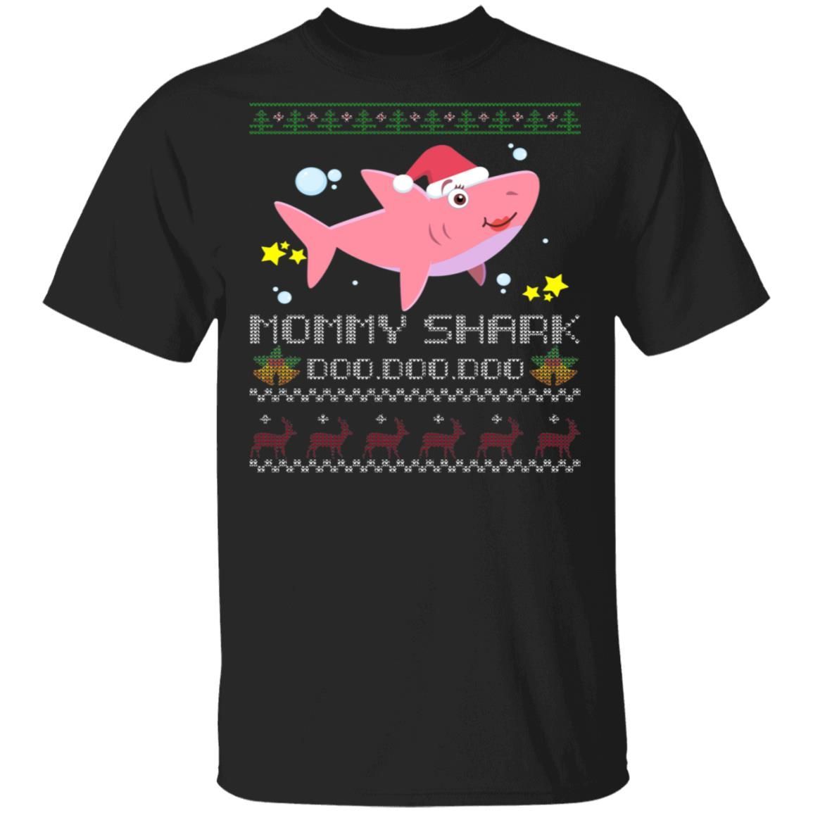 Christmas Mommy Shark Ugly Christmas Sweater