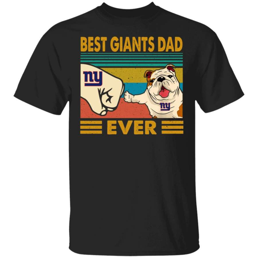 Vintage Best Giants Dad Pug Dog Ever Shirt