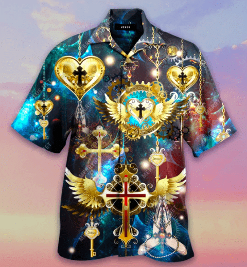 Check Out This Awesome Jesus Holds The Key To My Heart Hawaii Aloha Shirts Ha28483