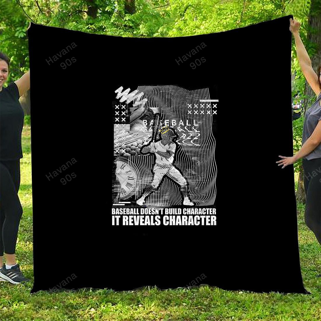 Baseball Quilt Blanket Real Sports