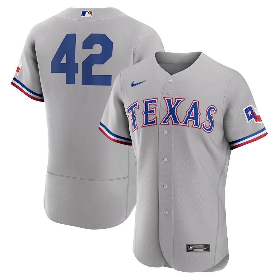 Texas Rangers 2023 Jackie Robinson Day Elite Jersey – Gray