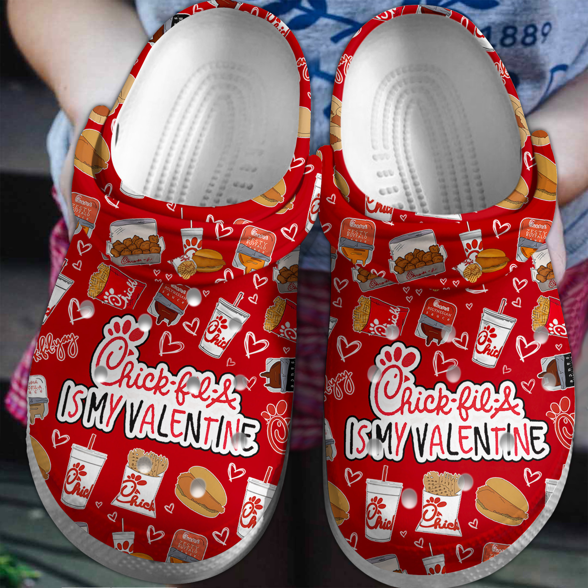 Chick-Fil-A Crocss Clogs For Men Women And Kid B7E5Mn6C