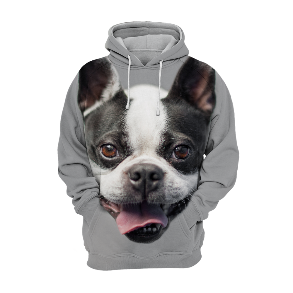 Unisex 3D Graphic Hoodies Animals Dogs Boston Terrier Lovely