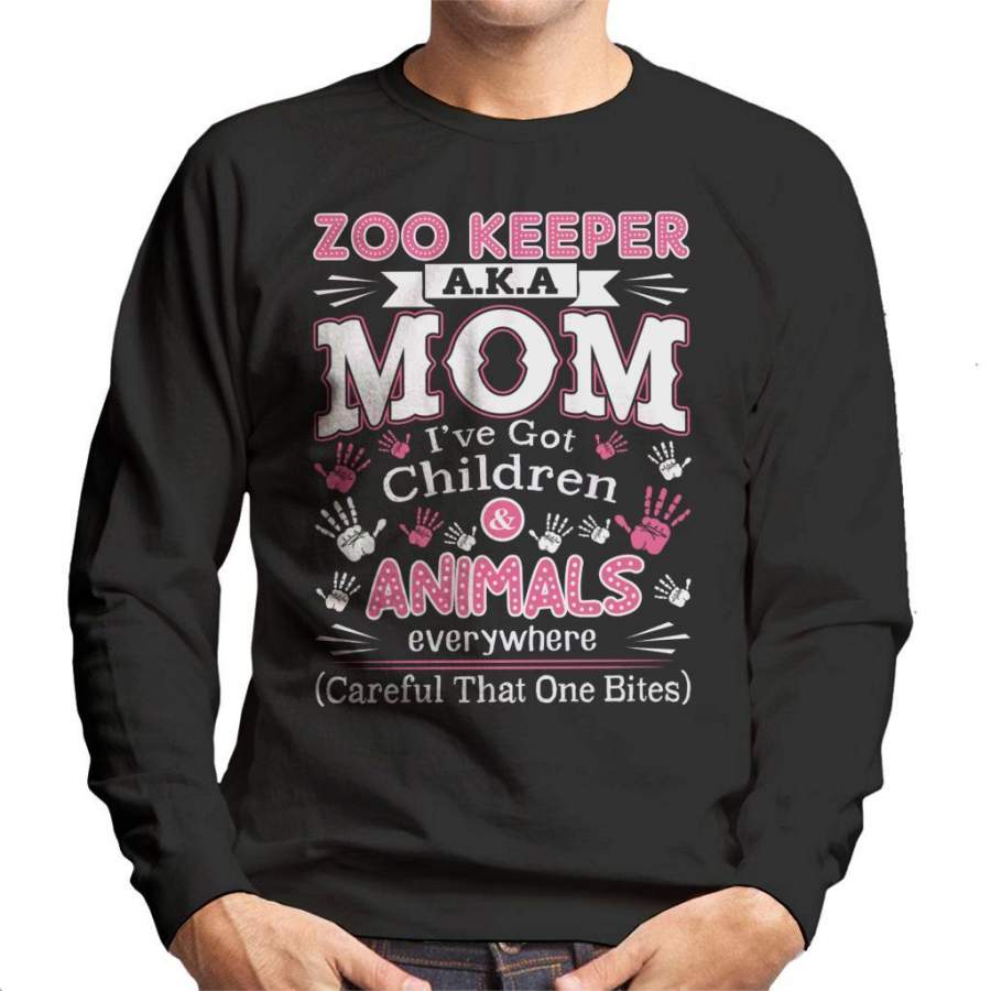 Zoo Keeper Mom Children Animals Everywhere Men’s Sweatshirt