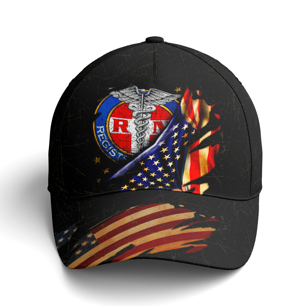 Registered Nurse American Flag Baseball Cap Coolspod