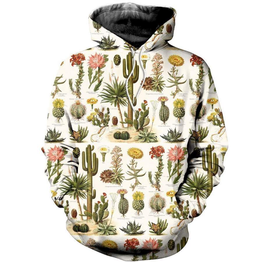 3D All Over Printed Flower and Cactus Shirts