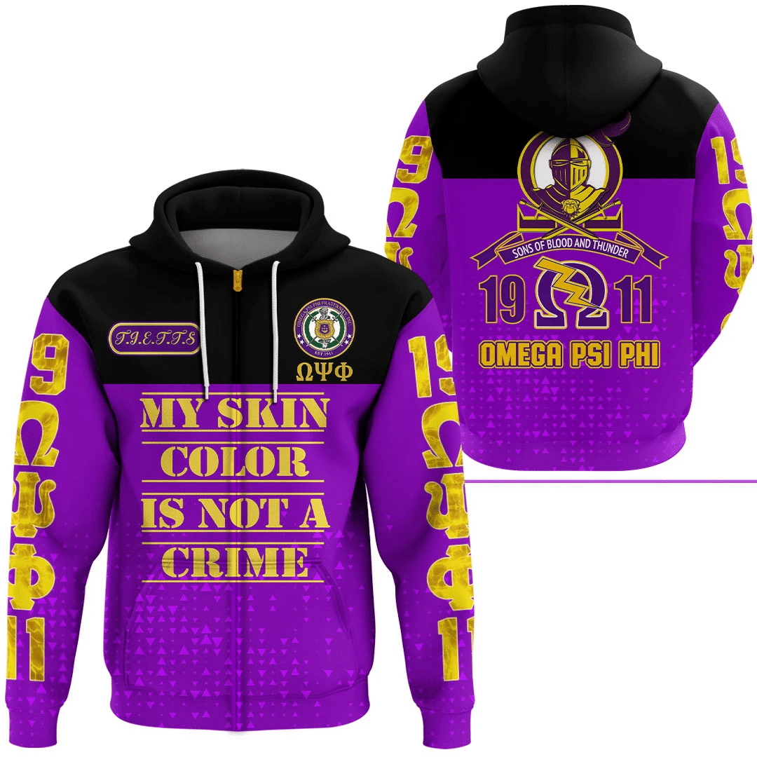 Fraternity Hoodie – Omega Psi Phi Zip Hoodie