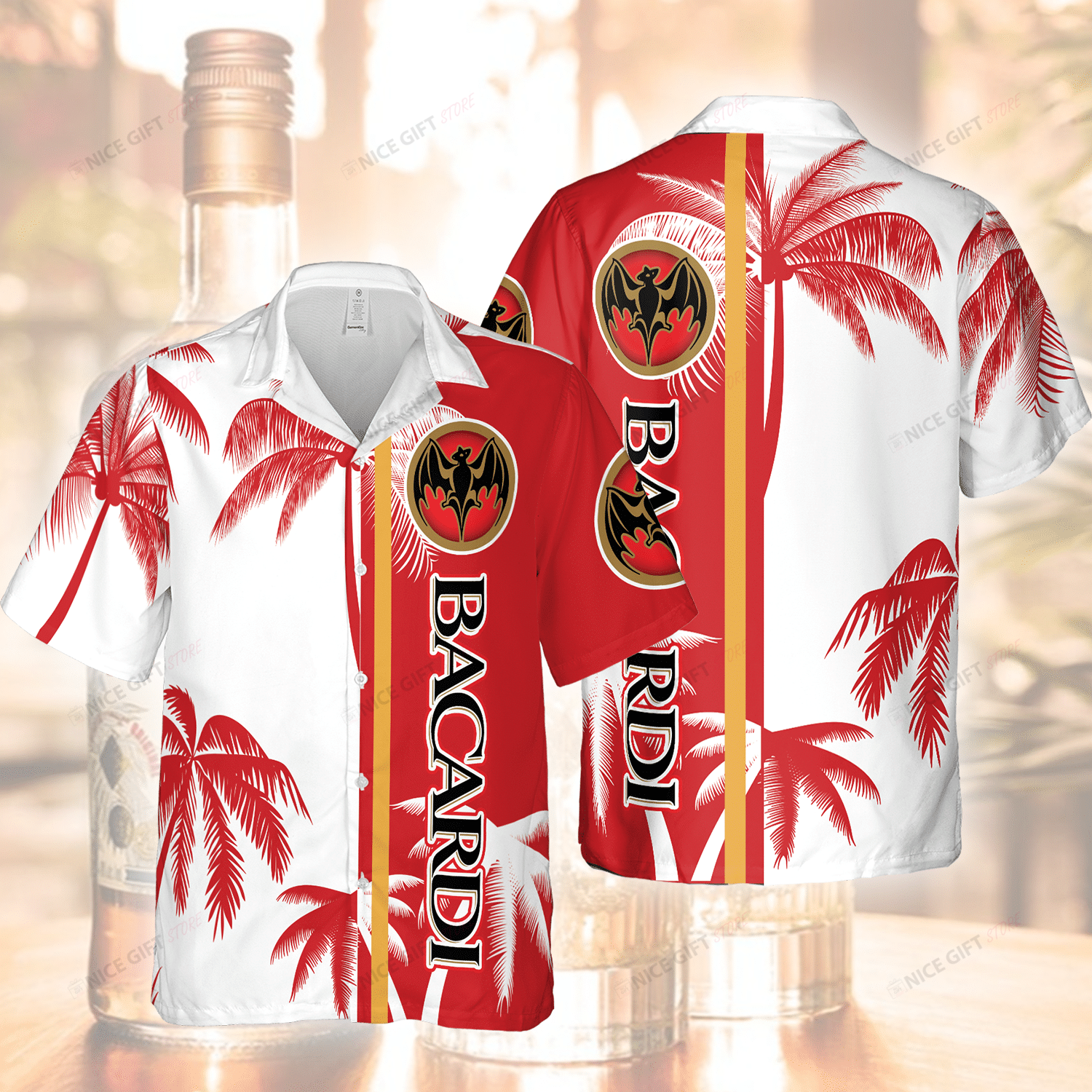 Bacardi Hawaiian Shirt 3Hs-R8L7