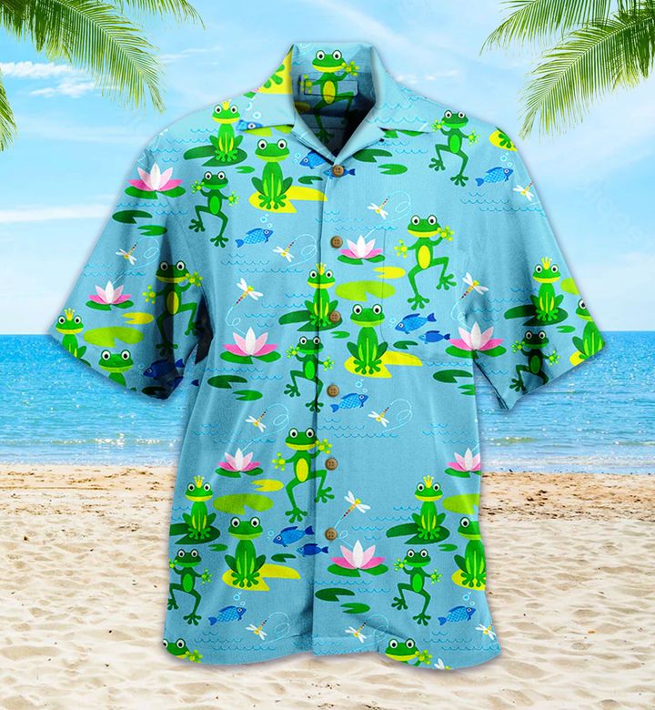 Frog Blue Hawaii Shirt Ha50798