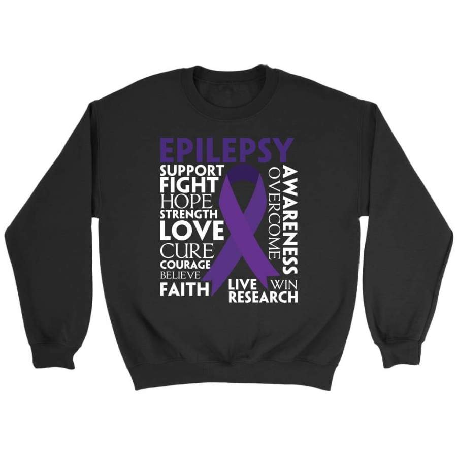 Epilepsy awareness support fight sweatshirt