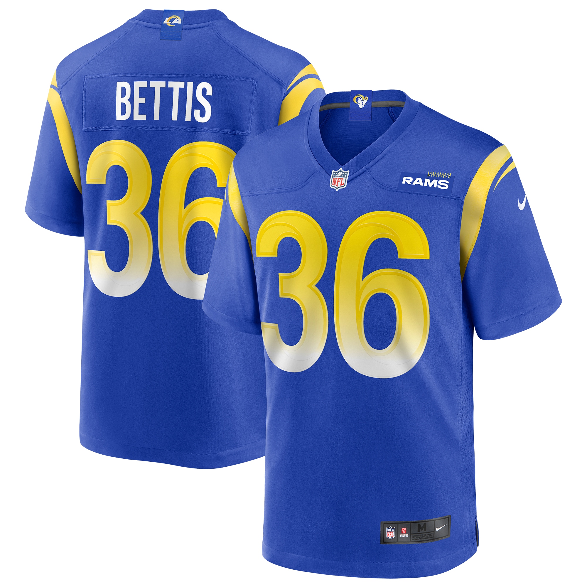 Jerome Bettis Los Angeles Rams Game Retired Player Jersey – Royal