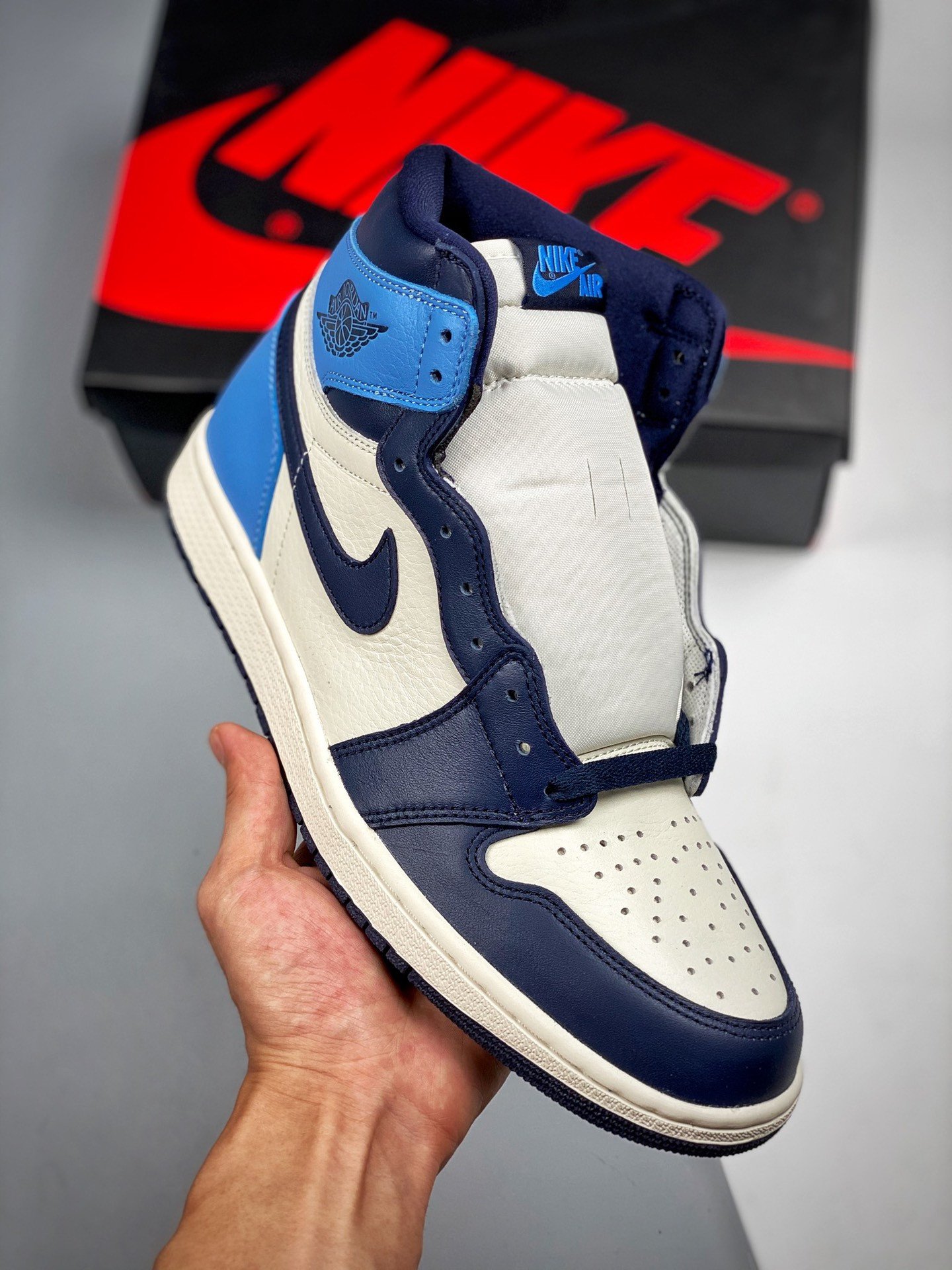 JD 1 Retro High OG SailObsidian-University Blue 5341486