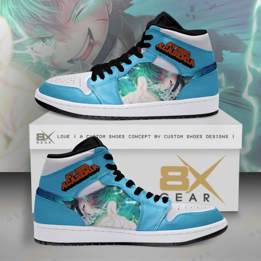 My Hero Academia Jordan Sneakers Midoriya Anime Shoes VMJS035