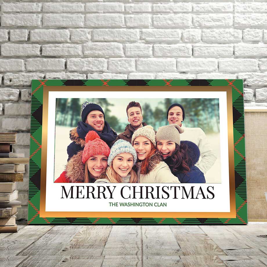 ViticStore™ Merry To The World, Personalize Picture Canvas – Christmas canvas for decor, family gift, home decor, christmas gift