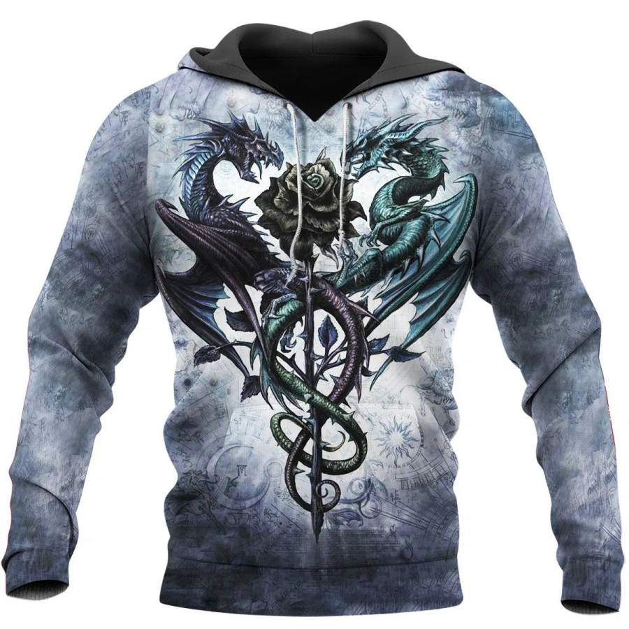 3D Tattoo and Dungeon Dragon Hoodie T Shirt For Men and Women HD111