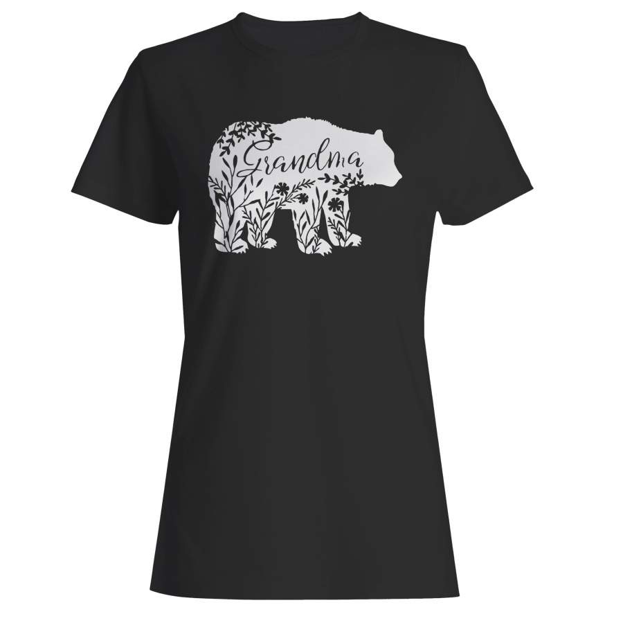 Floral Grandma Bear Woman’s T-Shirt