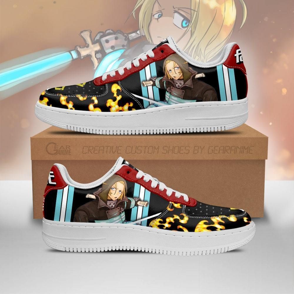 Fire Force Arthur Boyle Costume Air Force Shoes Sneakers Custom Anime