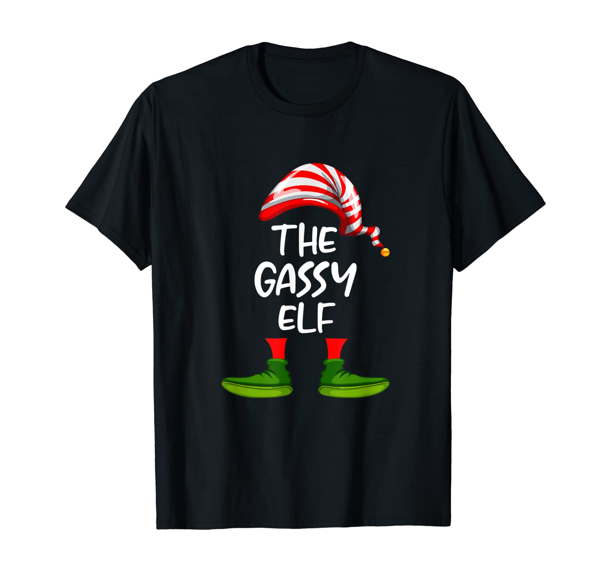 Gassy Elf Family Matching Christmas Group Funny Gift Pajama T-Shirt