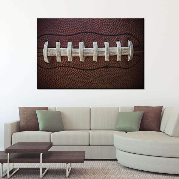 Amazing American Football Leather Canvas Wall Art Poster Print, Wall Art Canvas, Poster Canvas Wall Decor Fashion24Hs