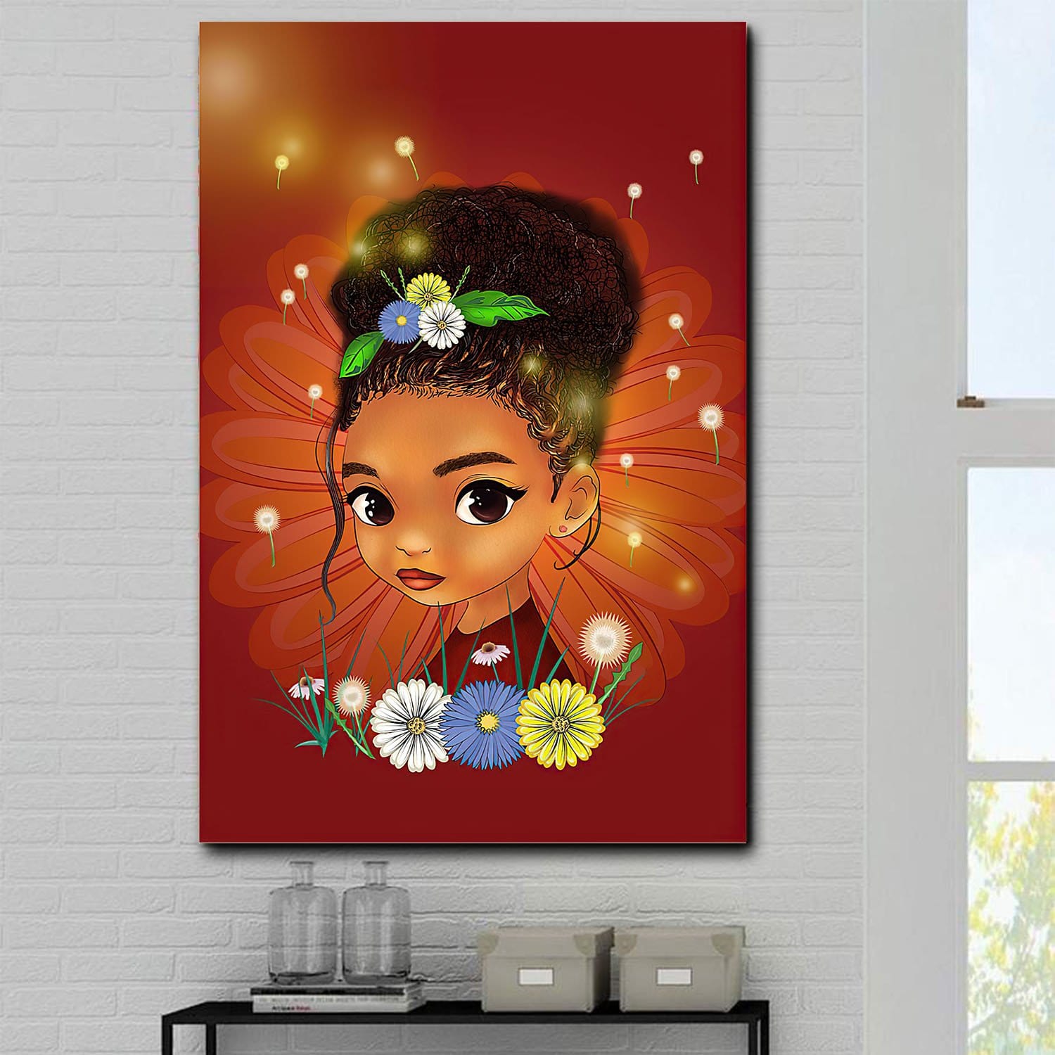 Vintage Africa Posters Melanin Little Princess African Art Decor