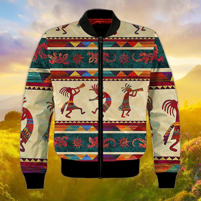 Premium Native Indian American Culture 3D Bomber