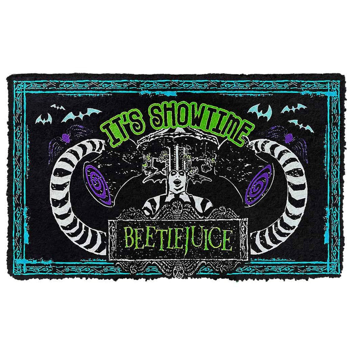 Waybackapparel Its Show Time Beetlejuice Custom 3D Doormat