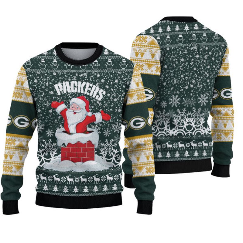 Green Bay Packers Santa Christmas Sweatshirt