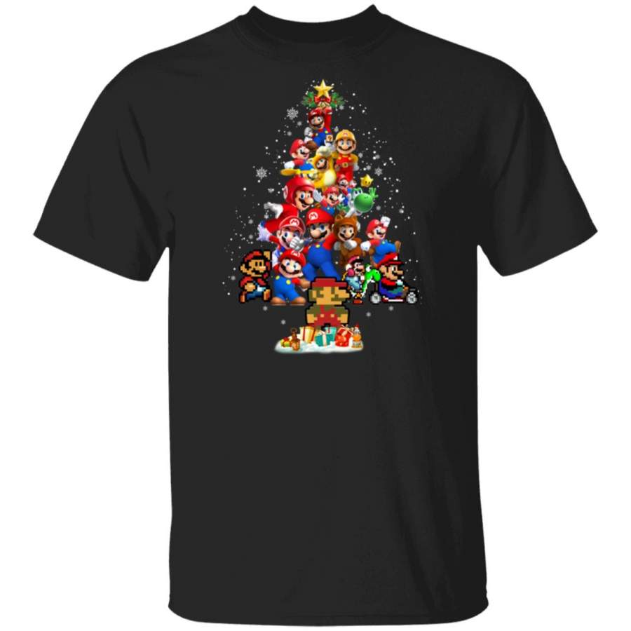 Super Mario Christmas Tree T-shirt