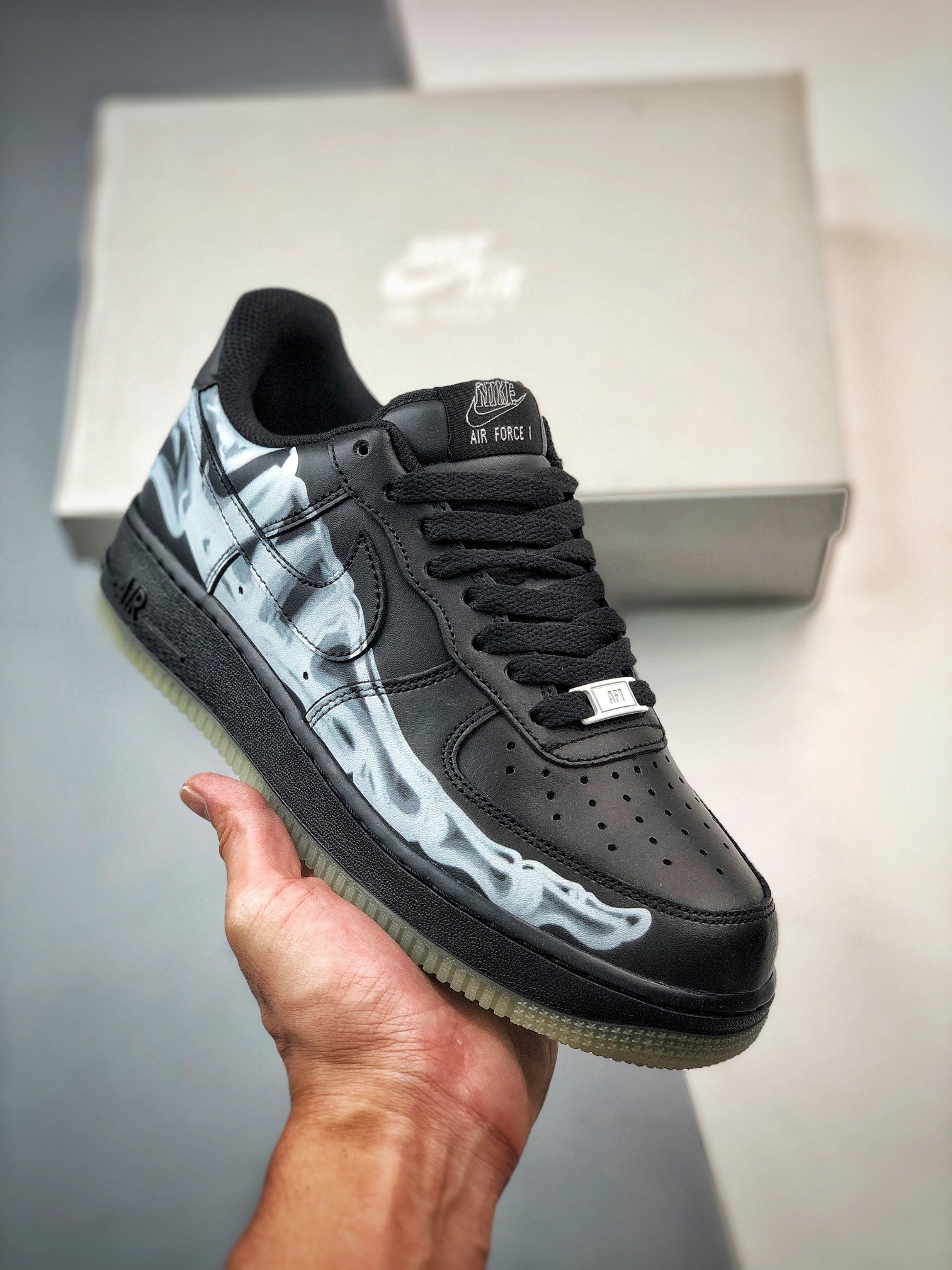 Nike Air Force 1 Low Skeleton Black BQ7541-001 5340391