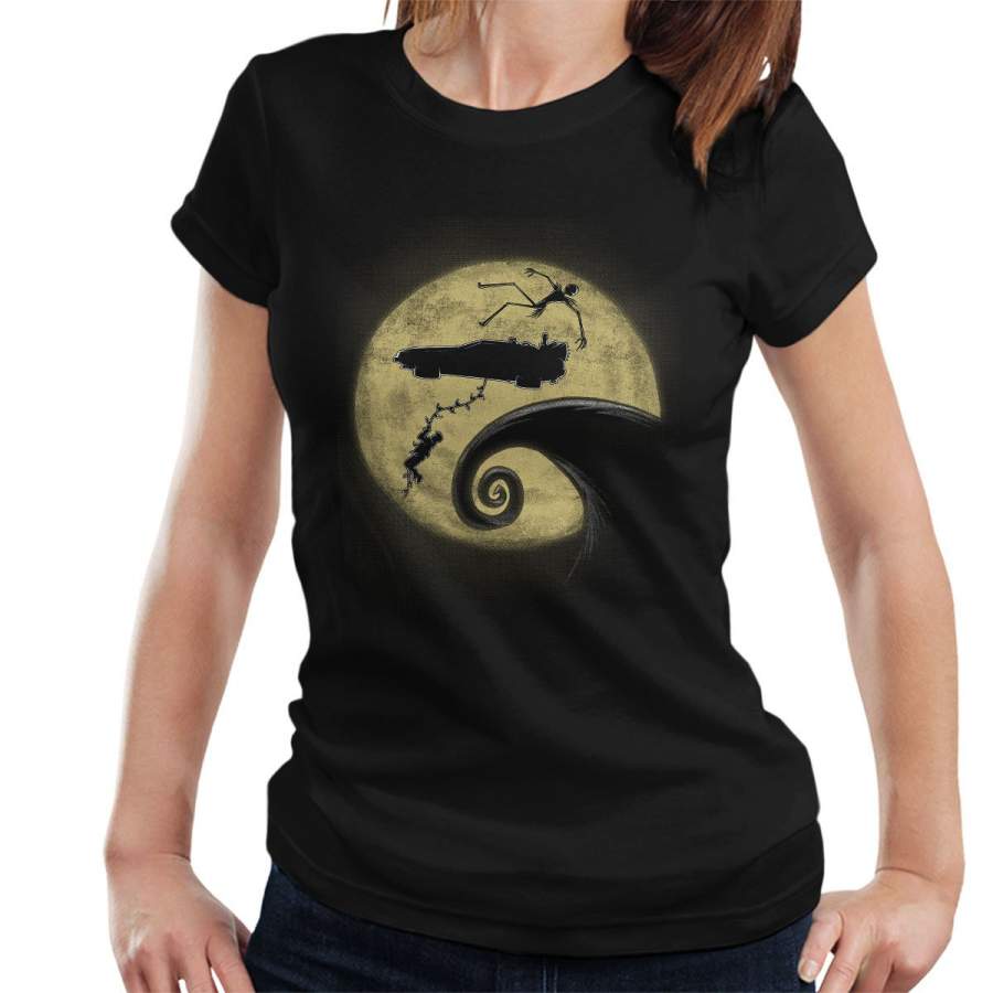 Nightmare Before The Future Back To The Future Mashup Women’s T-Shirt