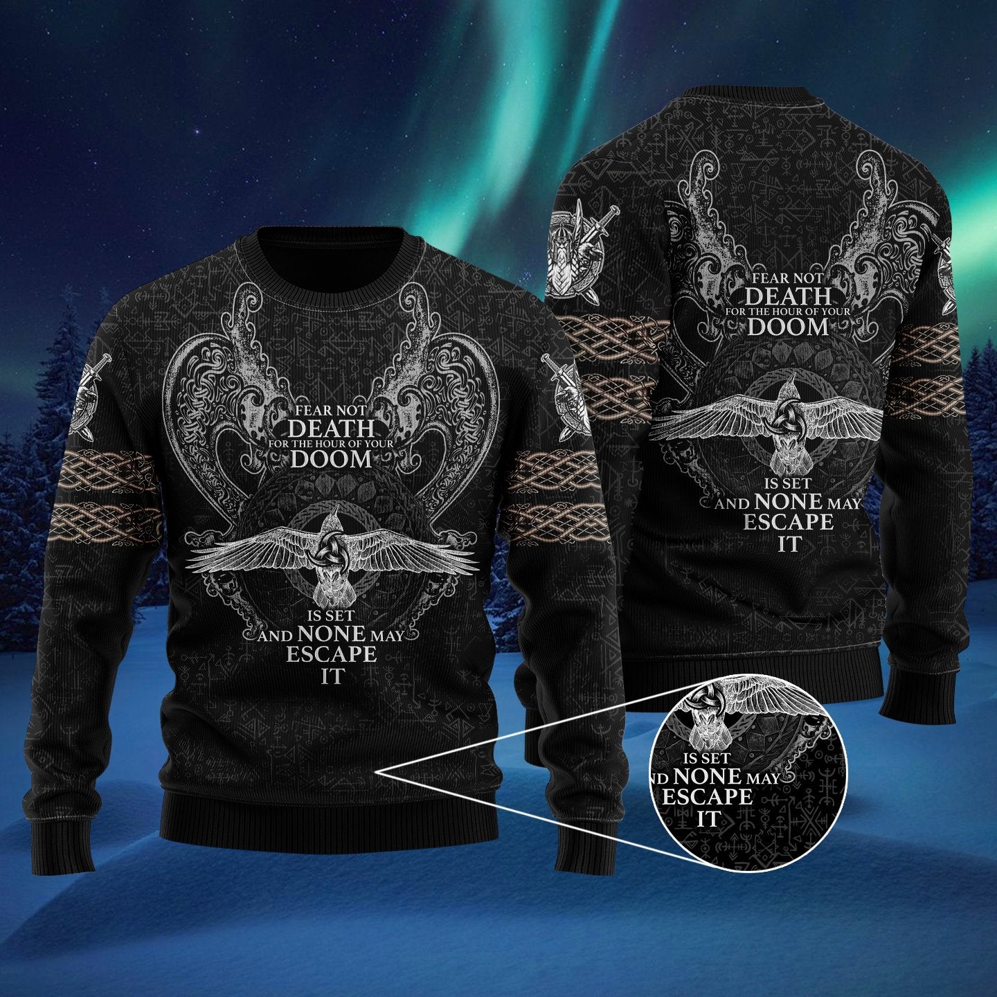 Viking God Ugly Christmas Sweater | For Men & Women | Adult | Uh1018