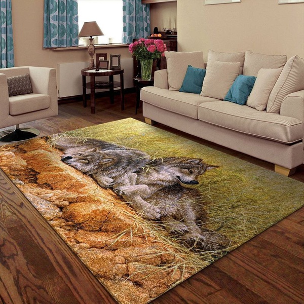 Wolf 16 Area Rug Living Room Rug Home Decor Floor Decor VH3