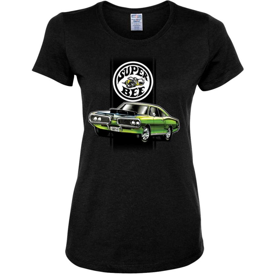 Dodge Super Bee Classic Vintage Hot Rod Racing Political Womens Graphic T-Shirt