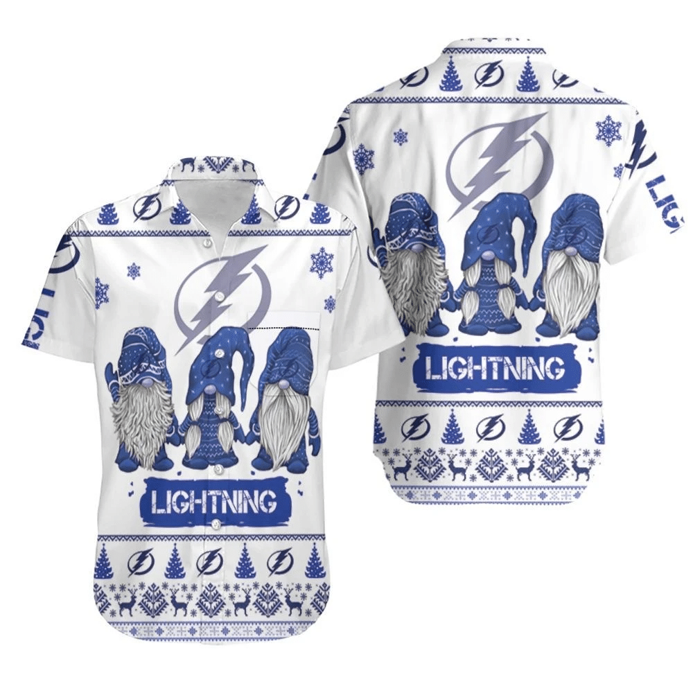 Christmas Gnomes Tampa Bay Lightning Ugly Sweatshirt Hawaii Shirt Combo Beach Ha60215