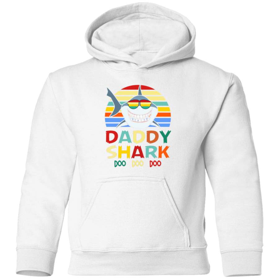 AGR Retro Vintage Daddy Shark Tshirt gift for Father Toddler Pullover Hoodie