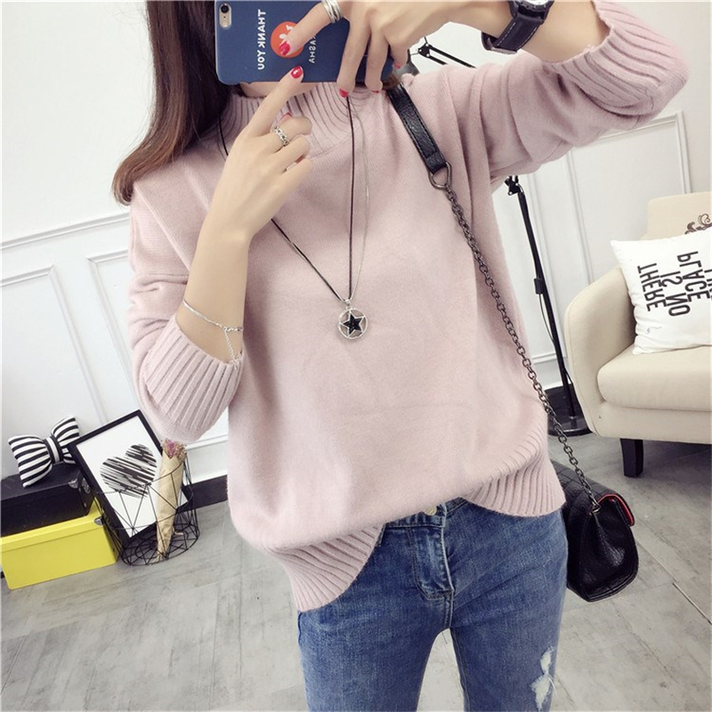 2021 Autumn Winter Pullover Jumper Pull Femme Hiver Streetwear Casual Knitted Sweater Cashmere Turtleneck Sweater Women alx