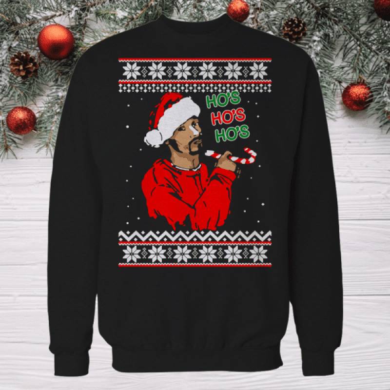 Snoop Dog Ho Ho Ho Ugly christmas sweater