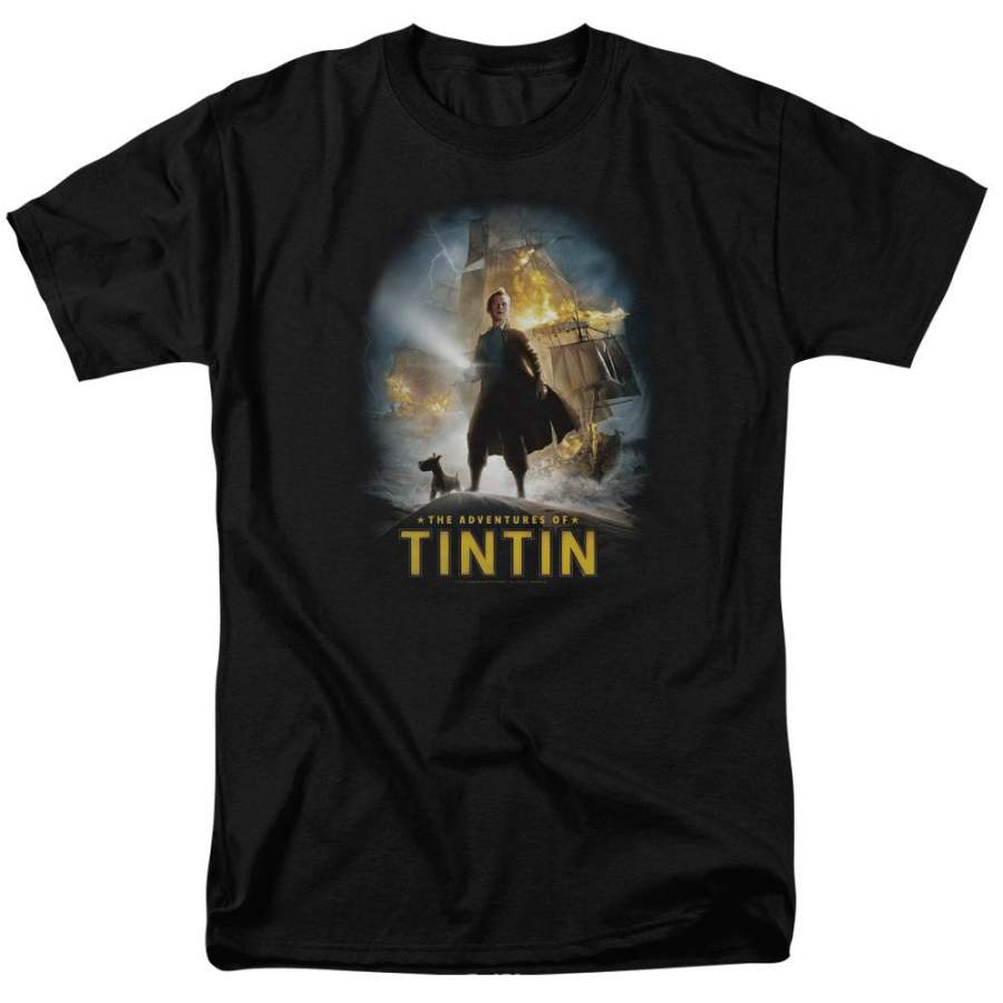 The Adventures of Tintin Poster Men’s Regular Fit T-Shirt