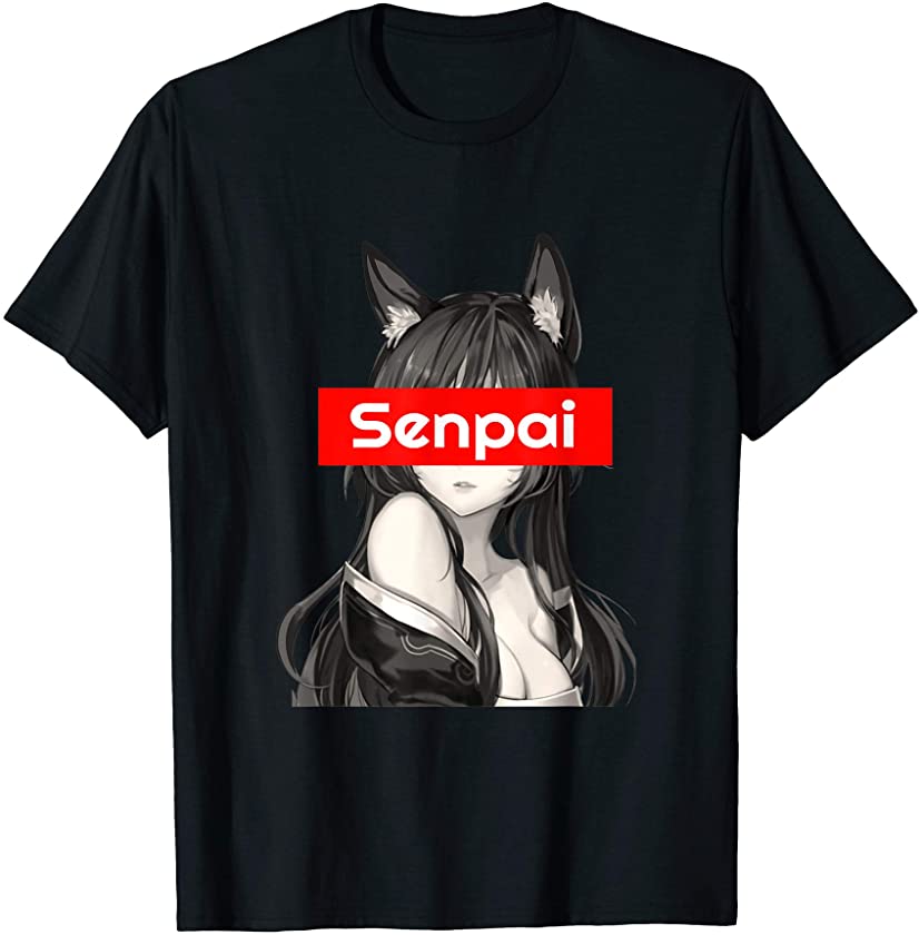 Anime Aesthetic Girl Japanese Foxy Sexy Cat Ears Lewd T-Shirt