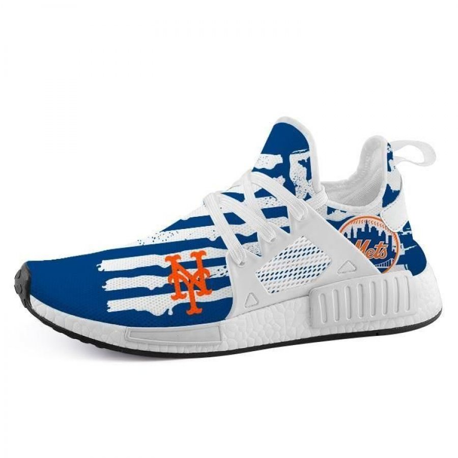 TeeDCMA New York Mets NMD XR1 Lightweight Sneakers, New York Mets Running Shoes