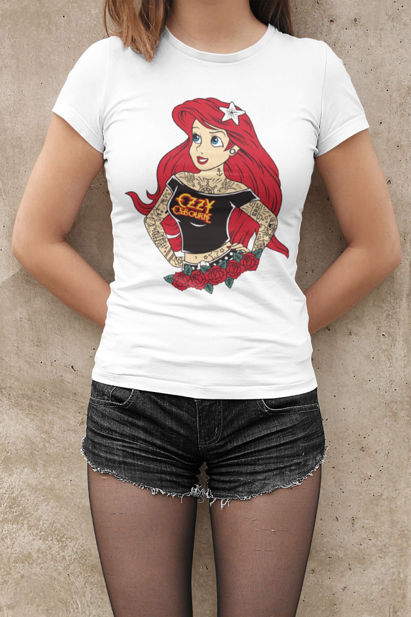 Ariel With Tattoo Tshirt 2D Tshirt