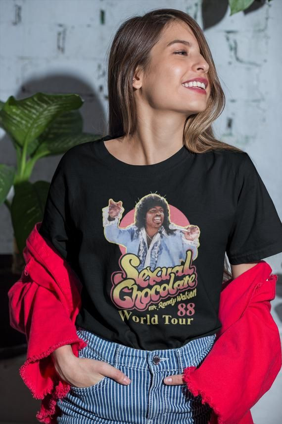 Ladies Randy Watson Sexual Chocolate Shirt Funny Shirt