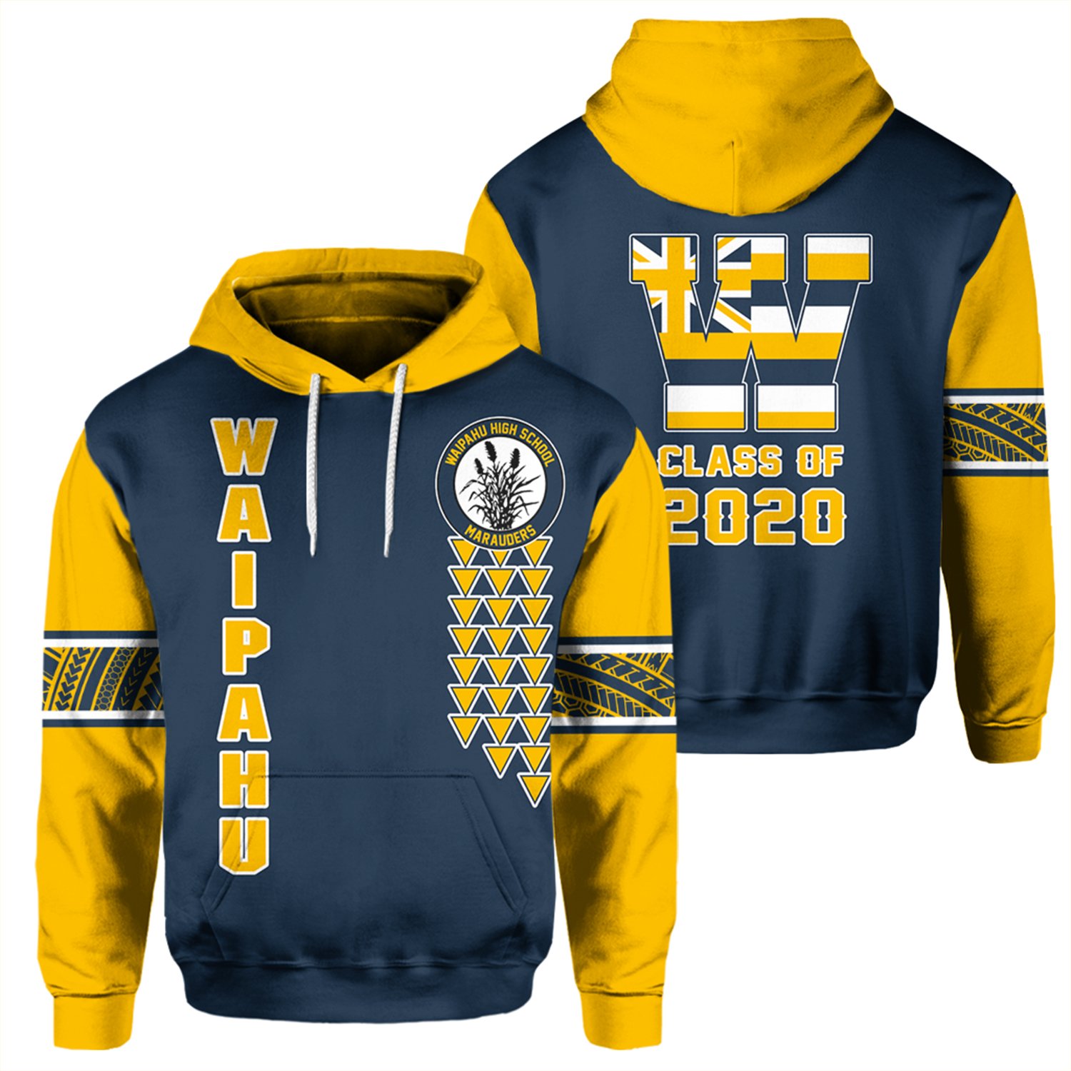 (Personalized) Alohawaii – Waipahu High Custom Your Class Pullover Hoodie AH J0