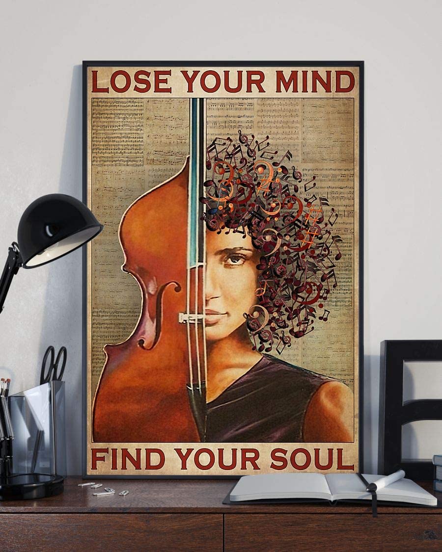 Afro Girl Violin Lose Your Mind Find Your Soul Poster Print Perfect Ideas On Xmas Birthday Home Decor