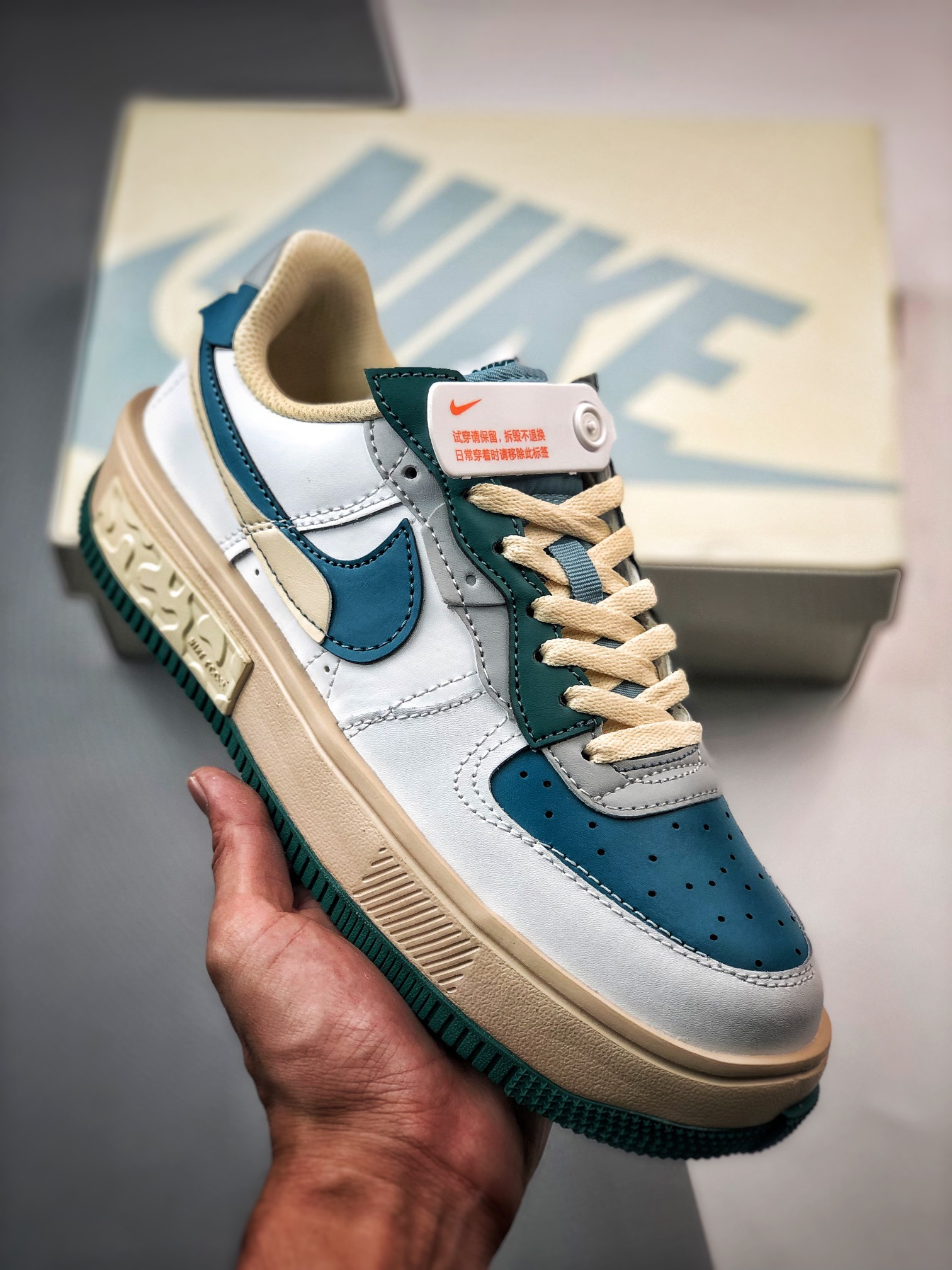 Nike Air Force 1 Fontanka White Blue Green 5340605