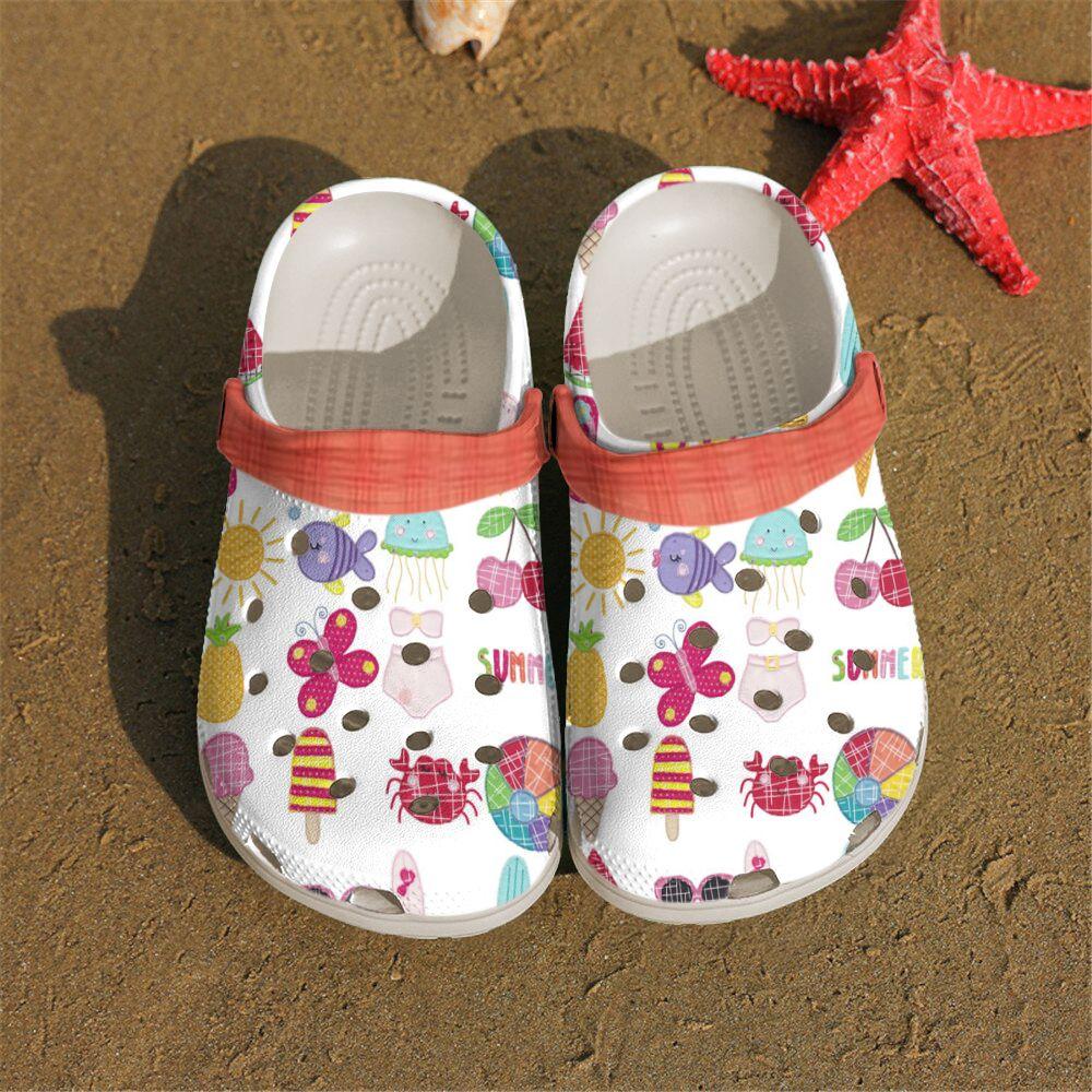 Beach Personalized Clog, Custom Name, Text, Color, Number Fashion Style For Women, Men, Kid, Print 3D Summer Vibe